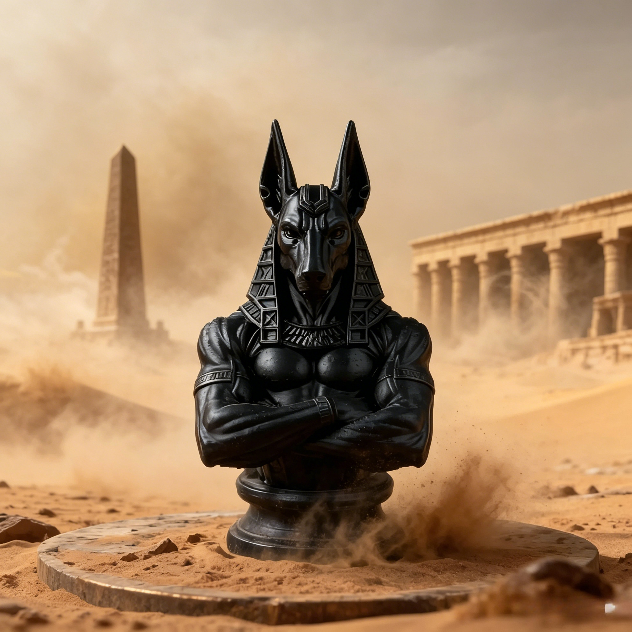 Model Kit Anubis - Anubis Bust Figurine 3D Printed Egyptian