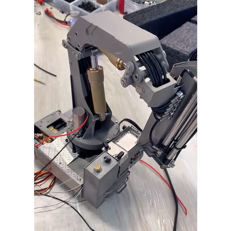 Model Kit Excavator - LESU RC Parts Hydraulic Crane Truck