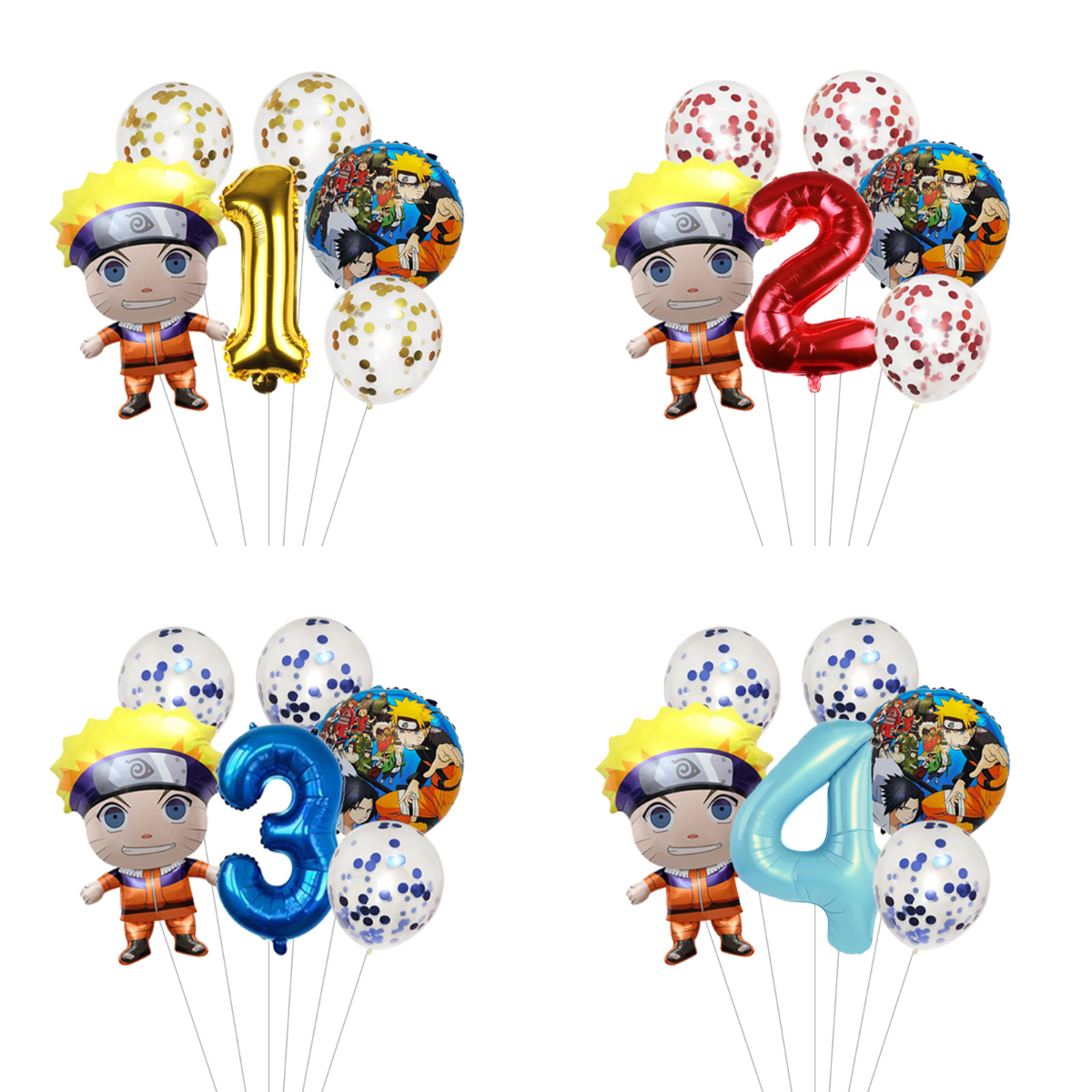 Model Kit Japanese - Naruto Ninja Themed Balloons Party Decoration