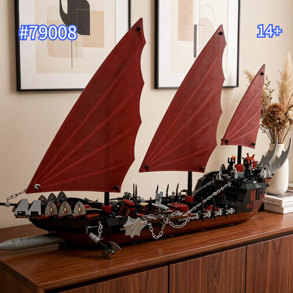 Model Kit Ship - Ghost Pirate Ship Building Blocks Sets