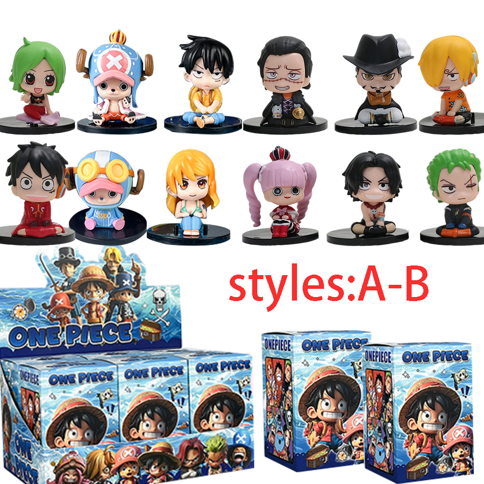 Model Kit One Piece - 1-12pcs blind box Anime One Piece