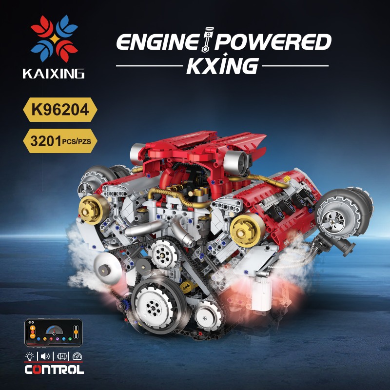 Motorized V8 Engine 3201Pcs Bu - Model Kit V8 review and price