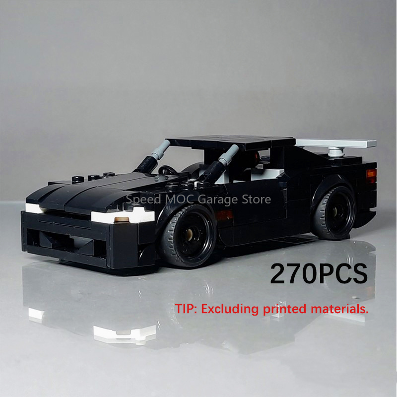 MOC Black 1990s JDM Sports Car - Model Kit Jdm review and price