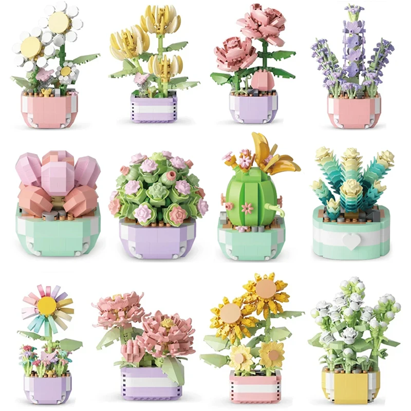 Flower Succulents Building Blo - Model Kit Companies review and price