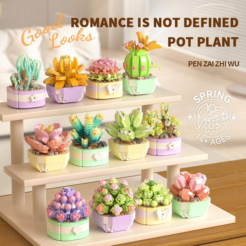Flower Succulents Building Blo - Model Kit Companies review and price