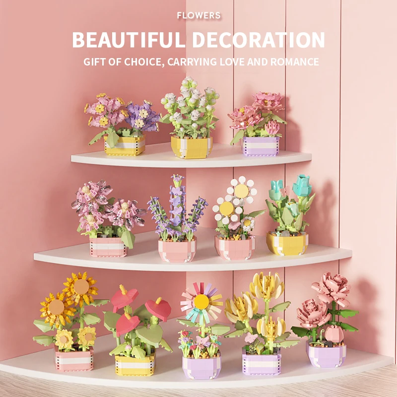 Flower Succulents Building Blo - Model Kit Companies review and price