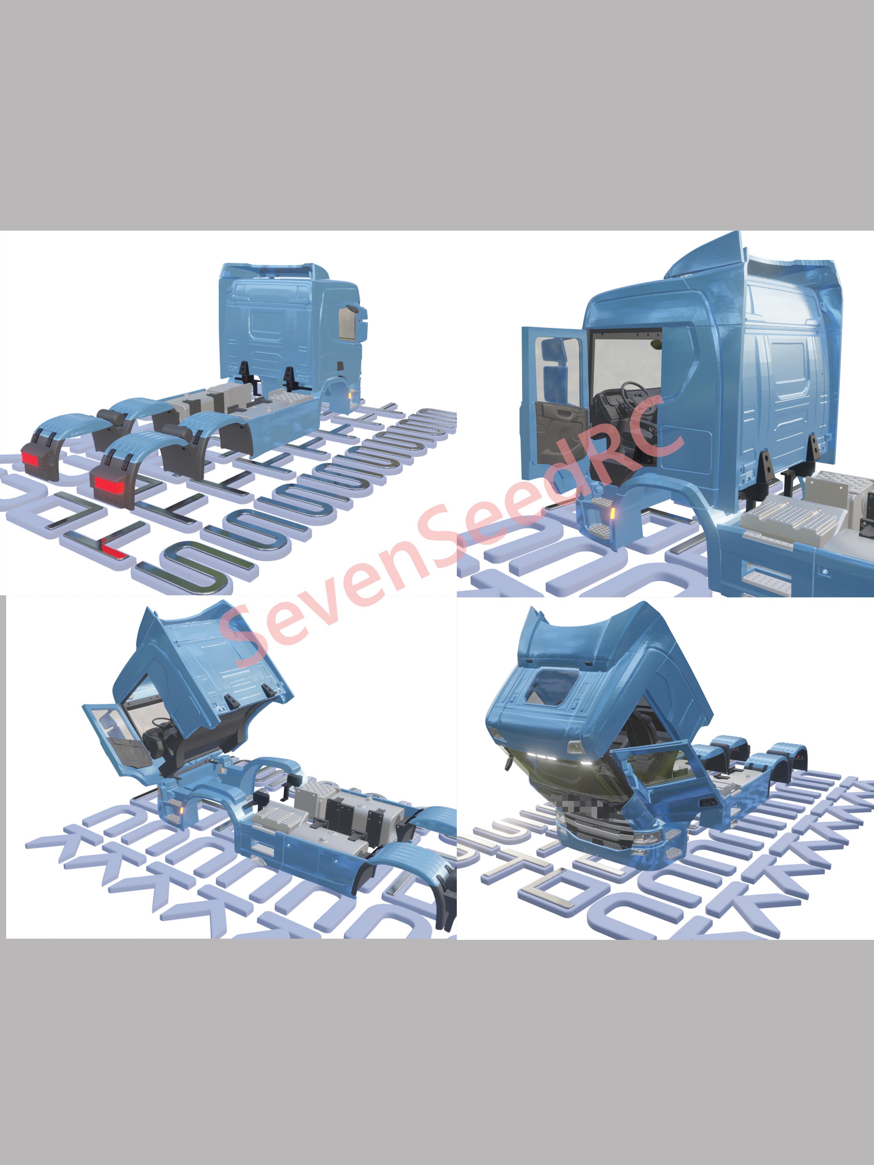 3d Printed Truck KIT SCAN P SE - Model Kit Jdm review and price