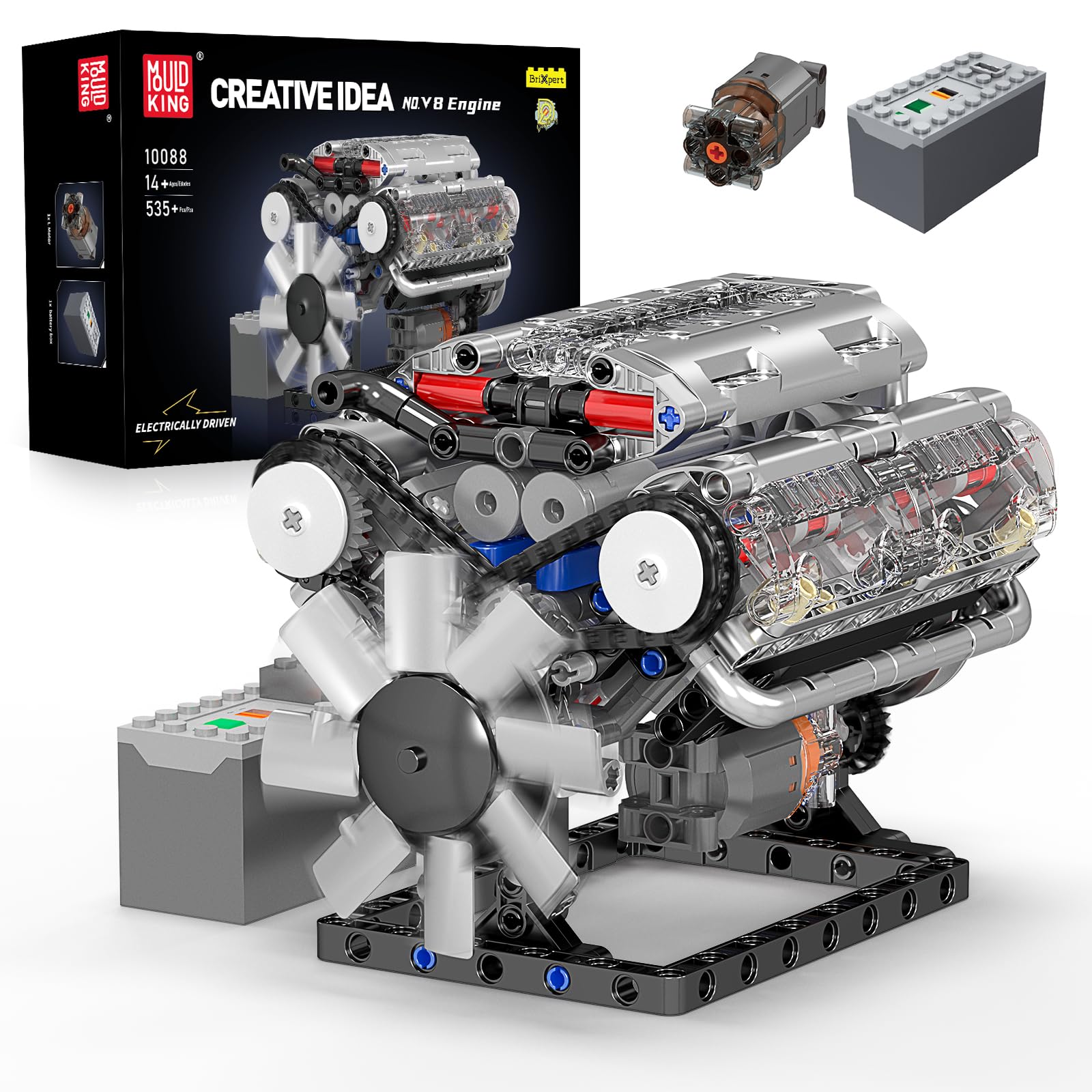 Mould King 10088 V8 Engine Bui - Model Kit V8 review and price