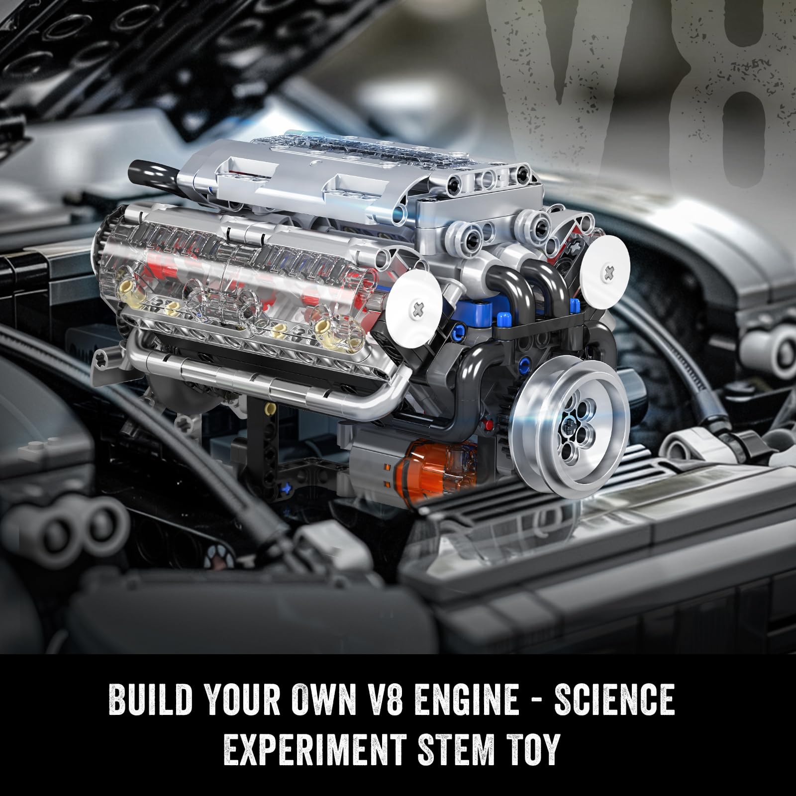 Mould King 10088 V8 Engine Bui - Model Kit V8 review and price
