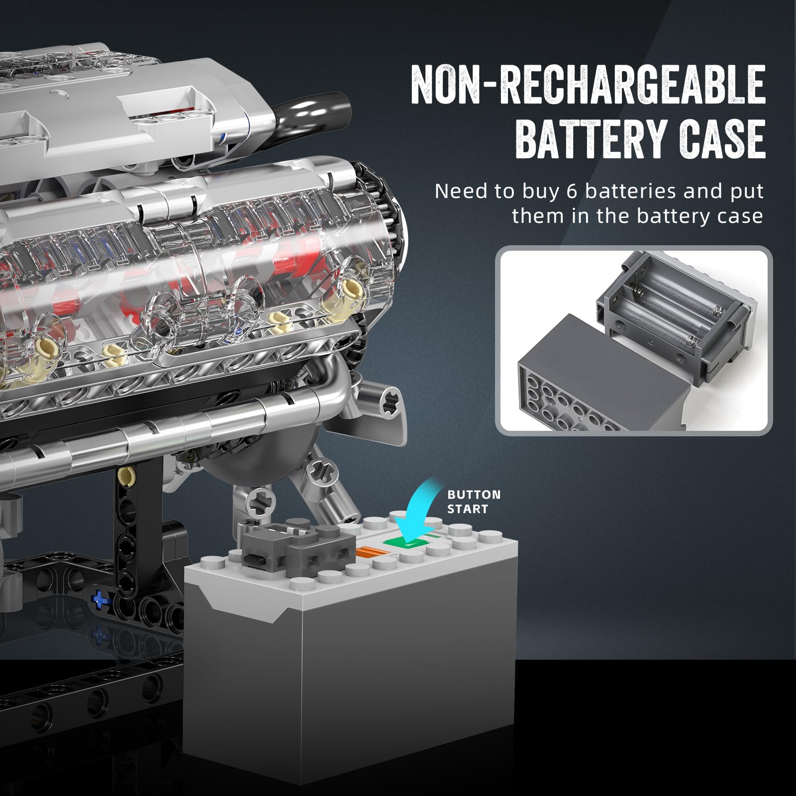 Mould King 10088 V8 Engine Bui - Model Kit V8 review and price