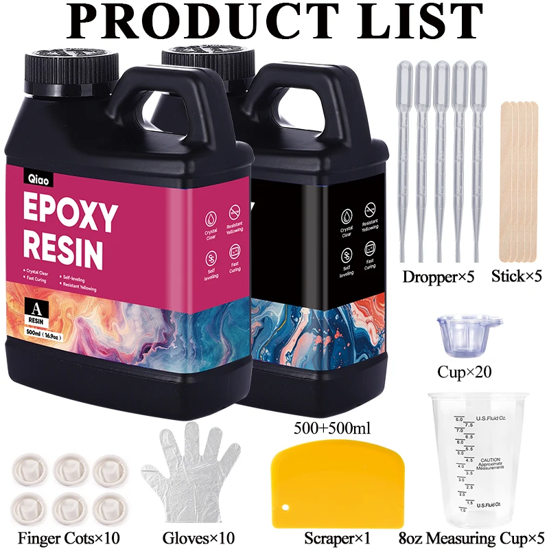 500ml 1000ml Easy Mixing Epoxy - Resin Kit Cast review and price