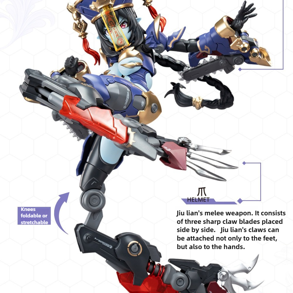 Jiulian Zombie Mecha Girl Hexa - Model Kit Zombie Girl review and price