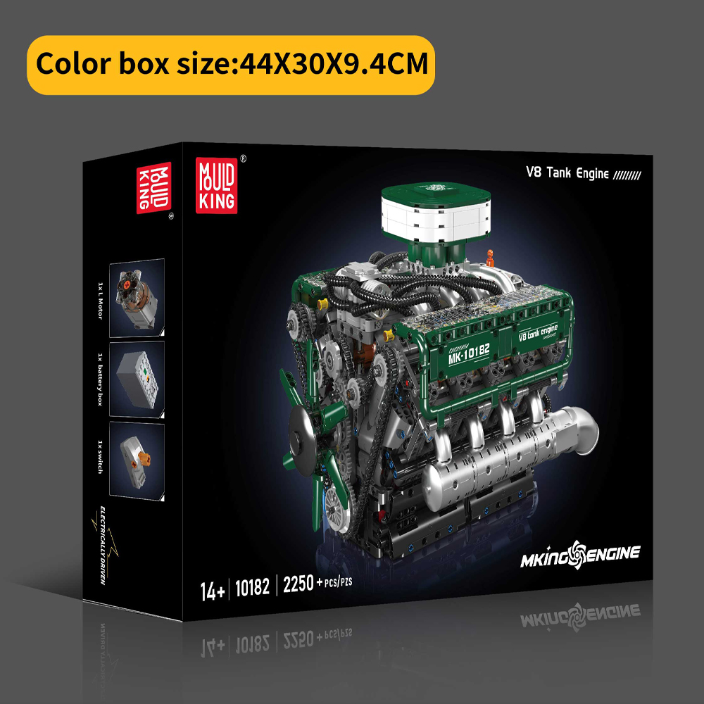 Mould King 10182 V8 Tank Engin - Model Kit V8 review and price