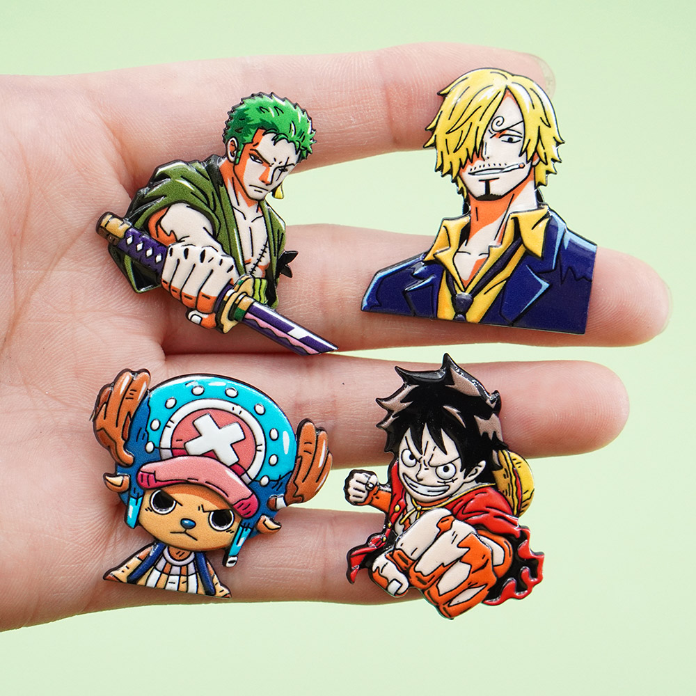 4Pcs Cartoon ONE PIECE Luffy B - Model Kit One Piece review and price