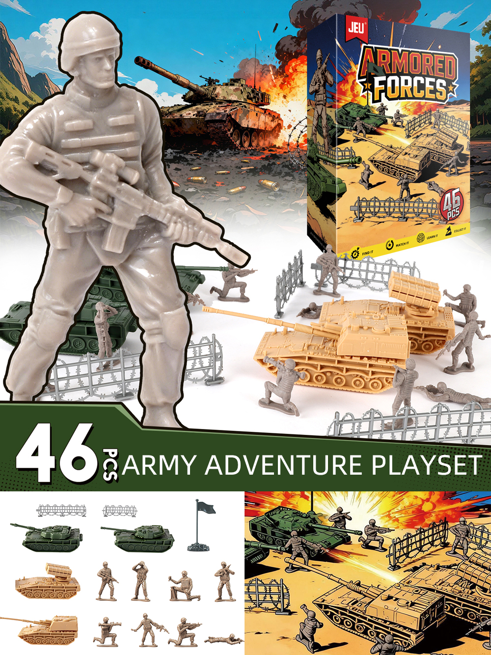 ViiKONDO Army Men Toy Military - Model Kit Tank review and price