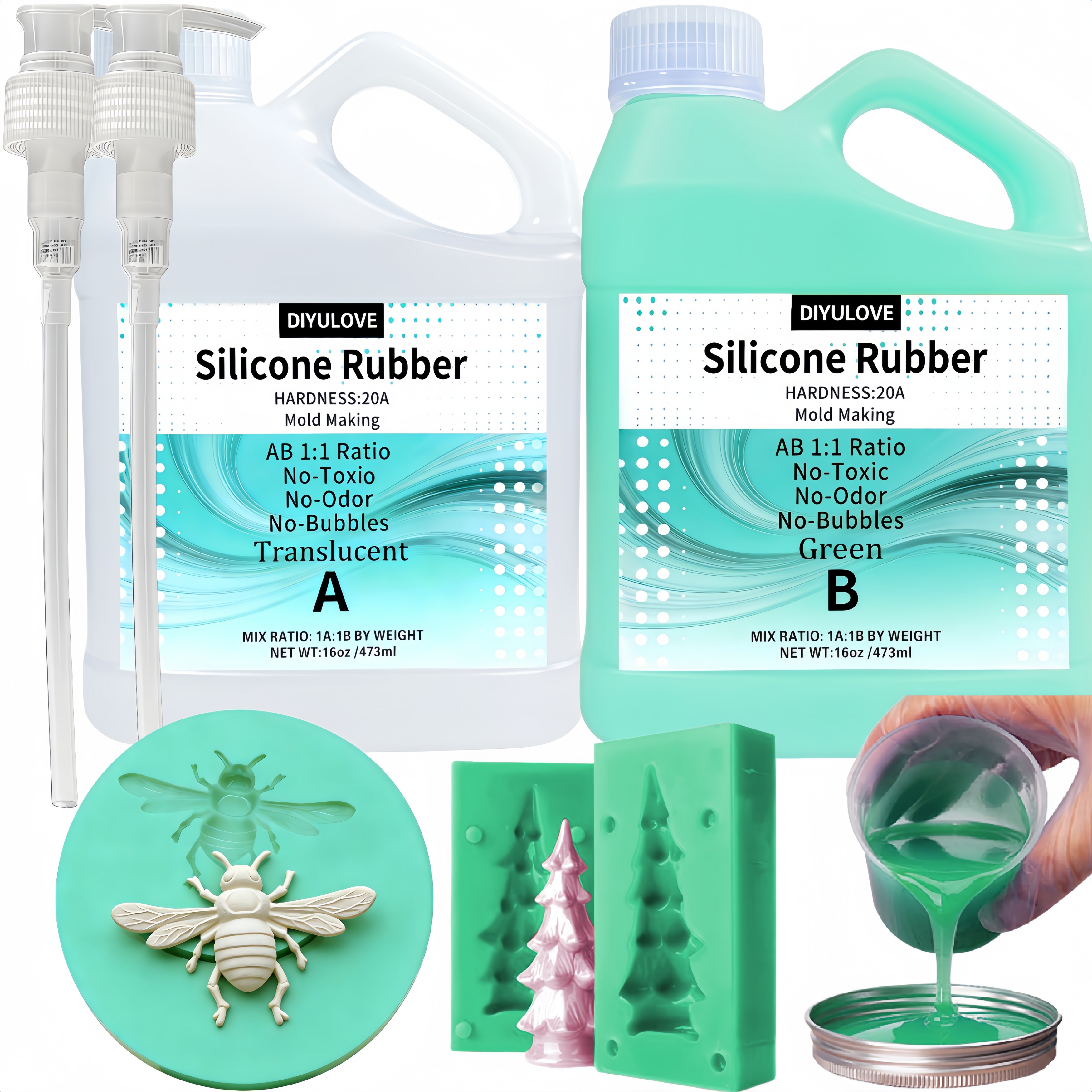 Super Elastic 15A Liquid Silic - Resin Kit Cast review and price