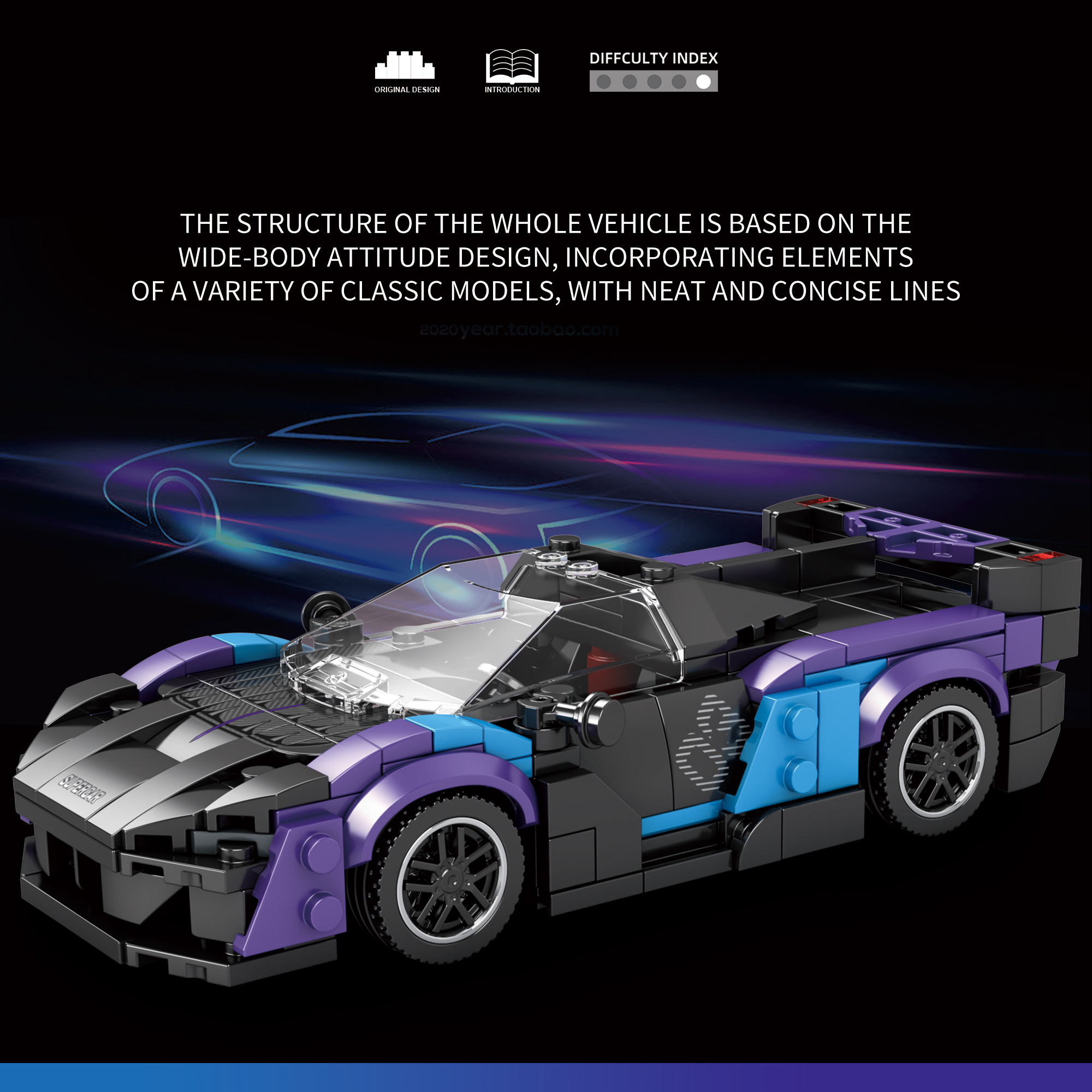 Reobrix SABRE Supercar Buildin - Model Kit Companies review and price