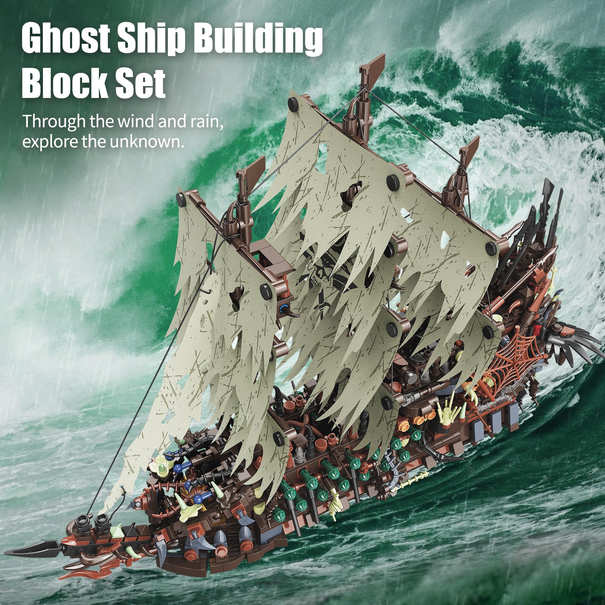 2159PCS Pirate Ship Building K - Model Kit Companies review and price