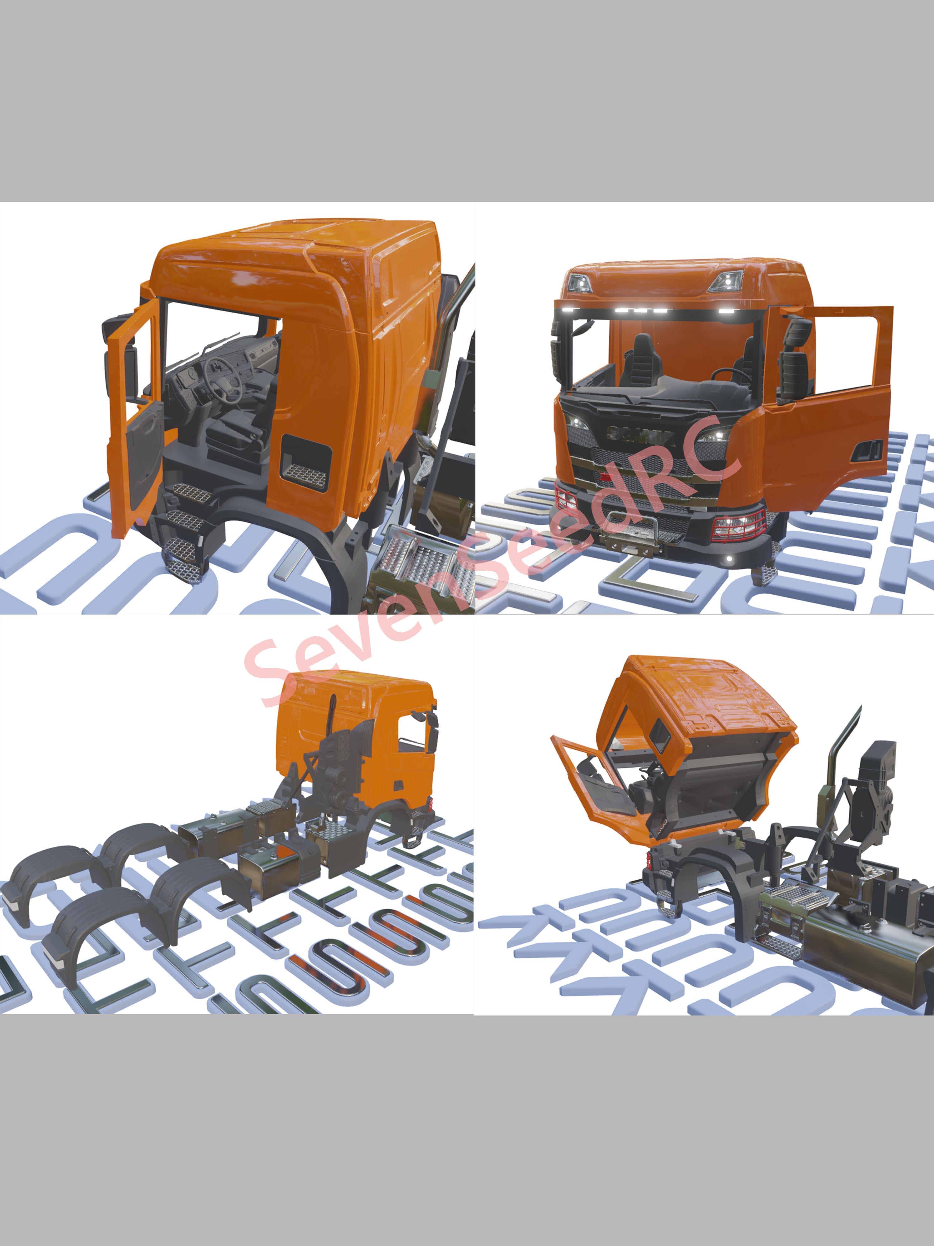 3d Printed Truck KIT SCANI XT  - Model Kit Jdm review and price