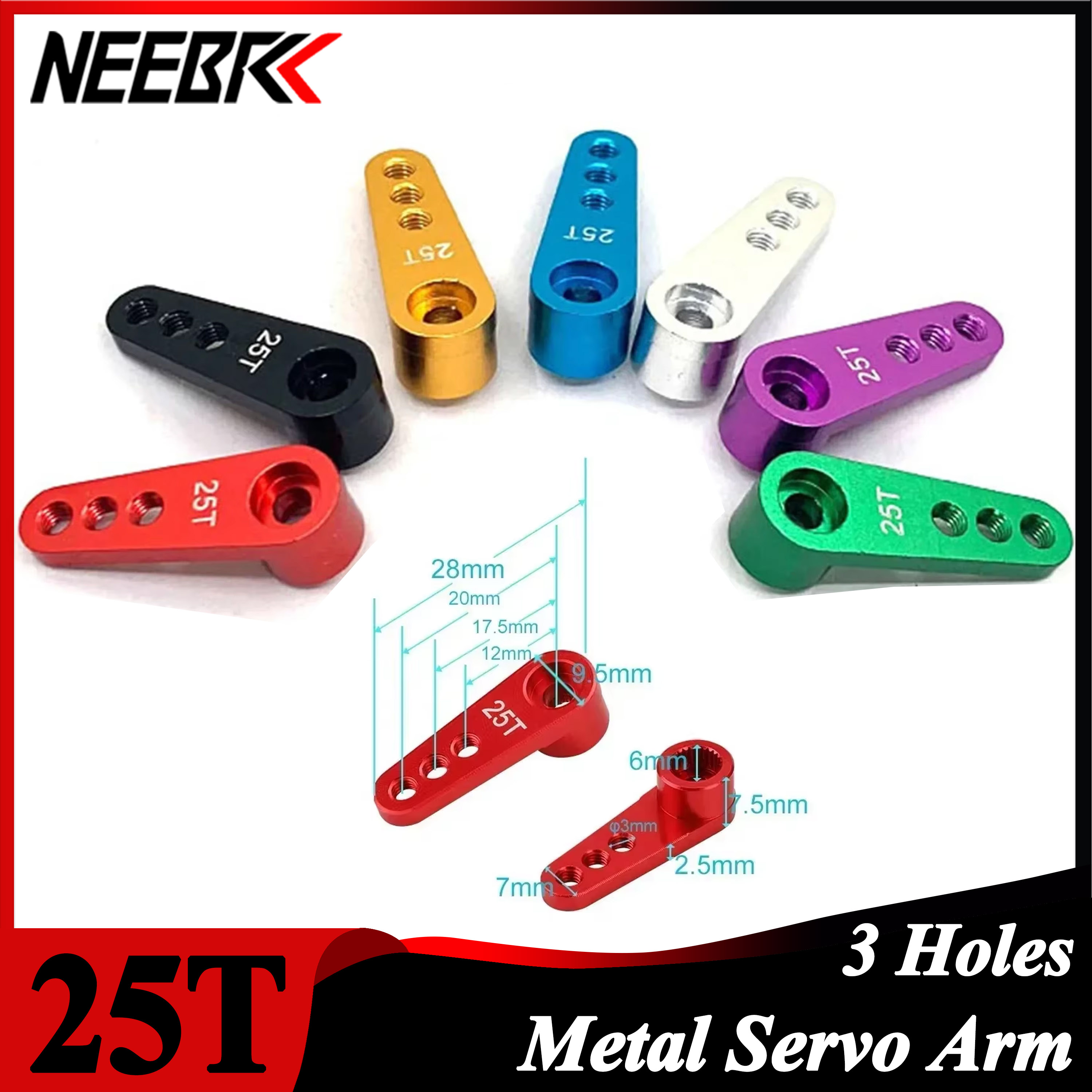 NEEBRC 25T Metal Servo Arm 3 H - Model Kit Ship review and price