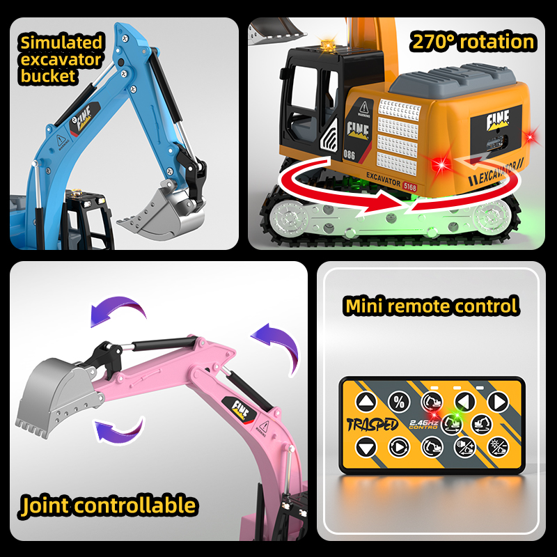 ZWN Remote Control Excavator D - Model Kit Excavator review and price