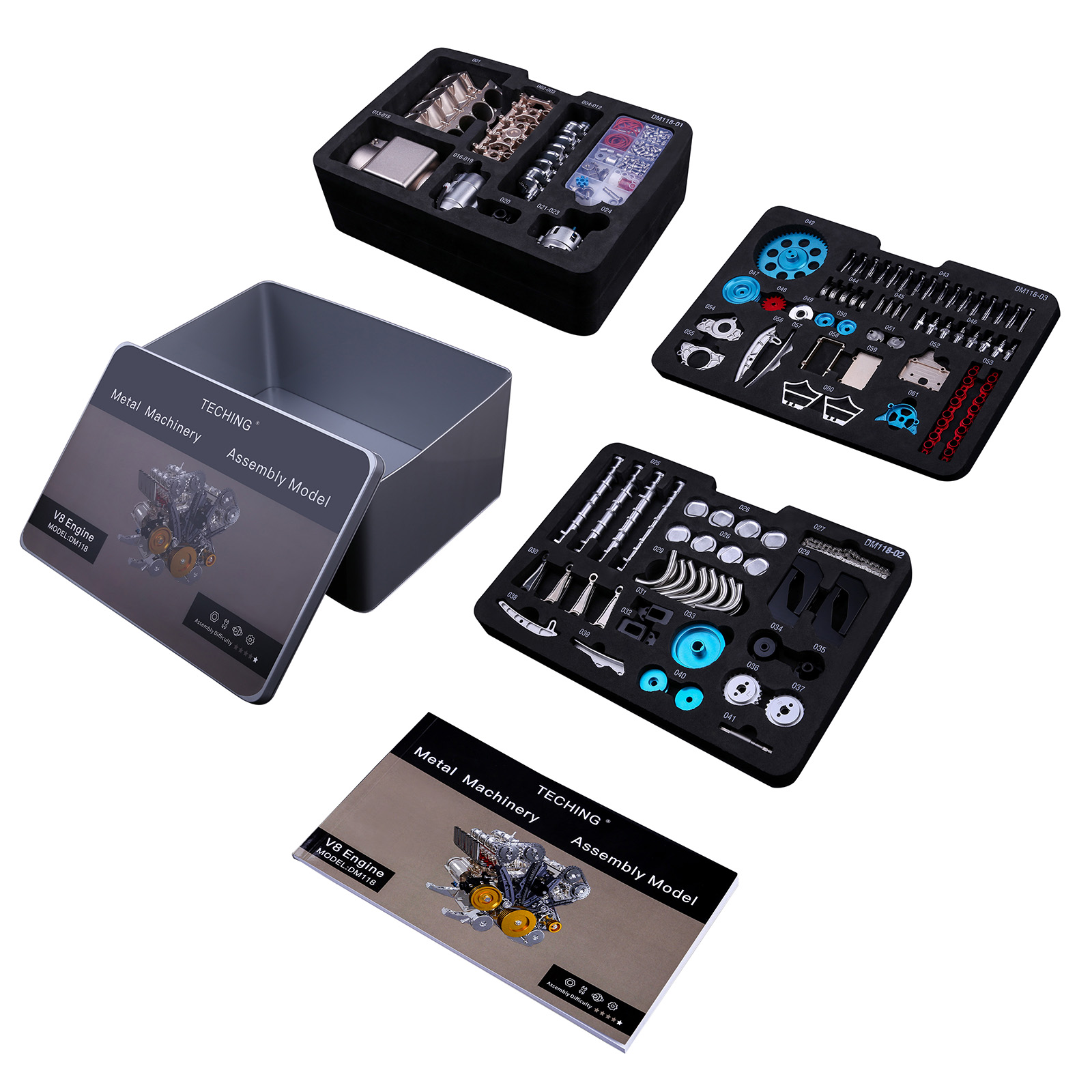 500+Pcs DIY V8 Engine Model Me - Model Kit V8 review and price
