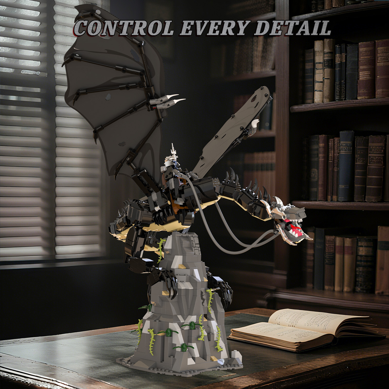 1361pcs Witch King Fell Beast  - Model Kit Companies review and price