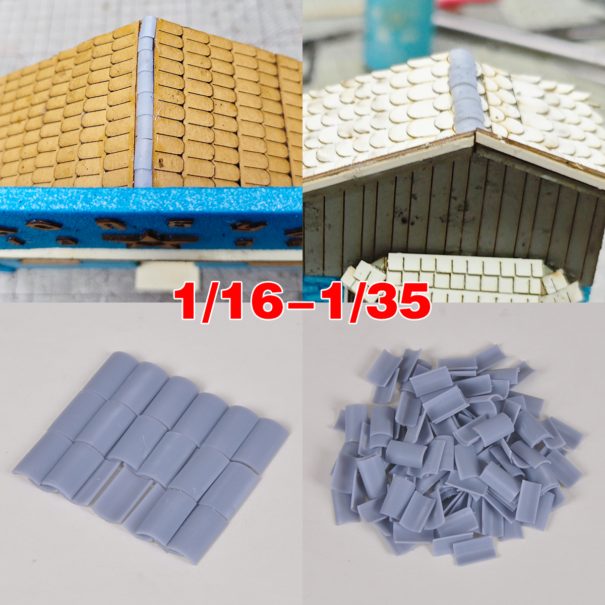 Assembly house tile roof Build - Model Kit Ikaruga review and price