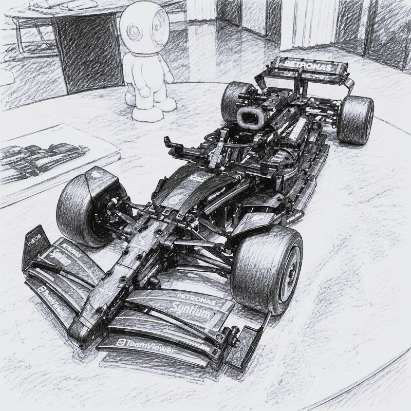 1642PCS Technical F1 W14 E Per - Model Kit F1 review and price
