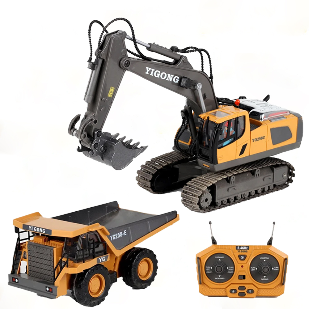 2.4G RC Excavator Bulldozer Du - Model Kit Excavator review and price