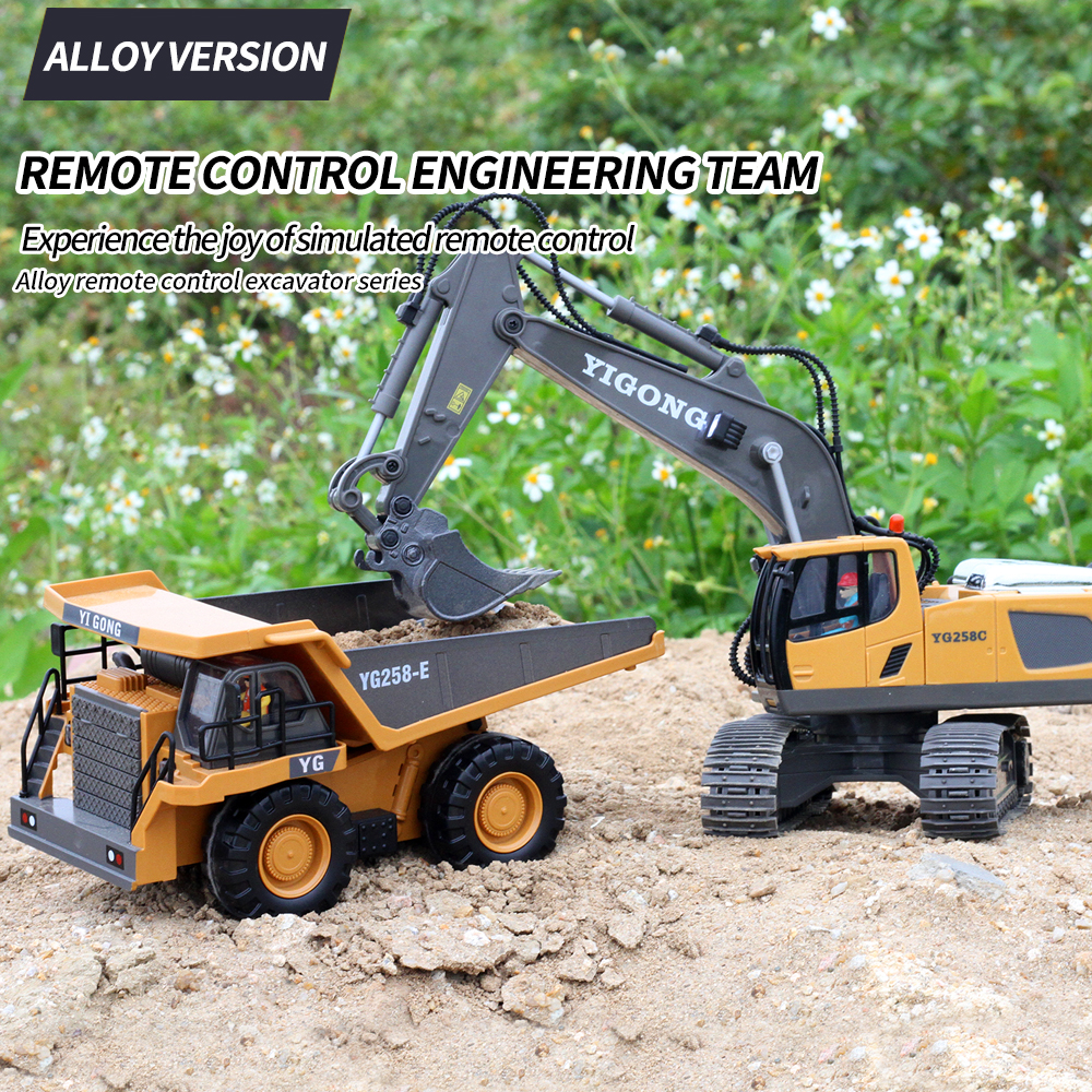 2.4G RC Excavator Bulldozer Du - Model Kit Excavator review and price