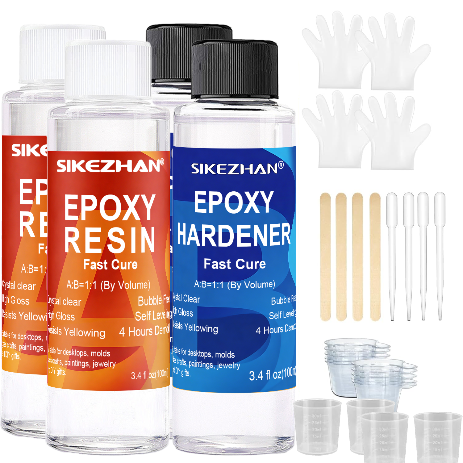 Clear Epoxy Resin AB Glue Hard - Resin Kit Cast review and price