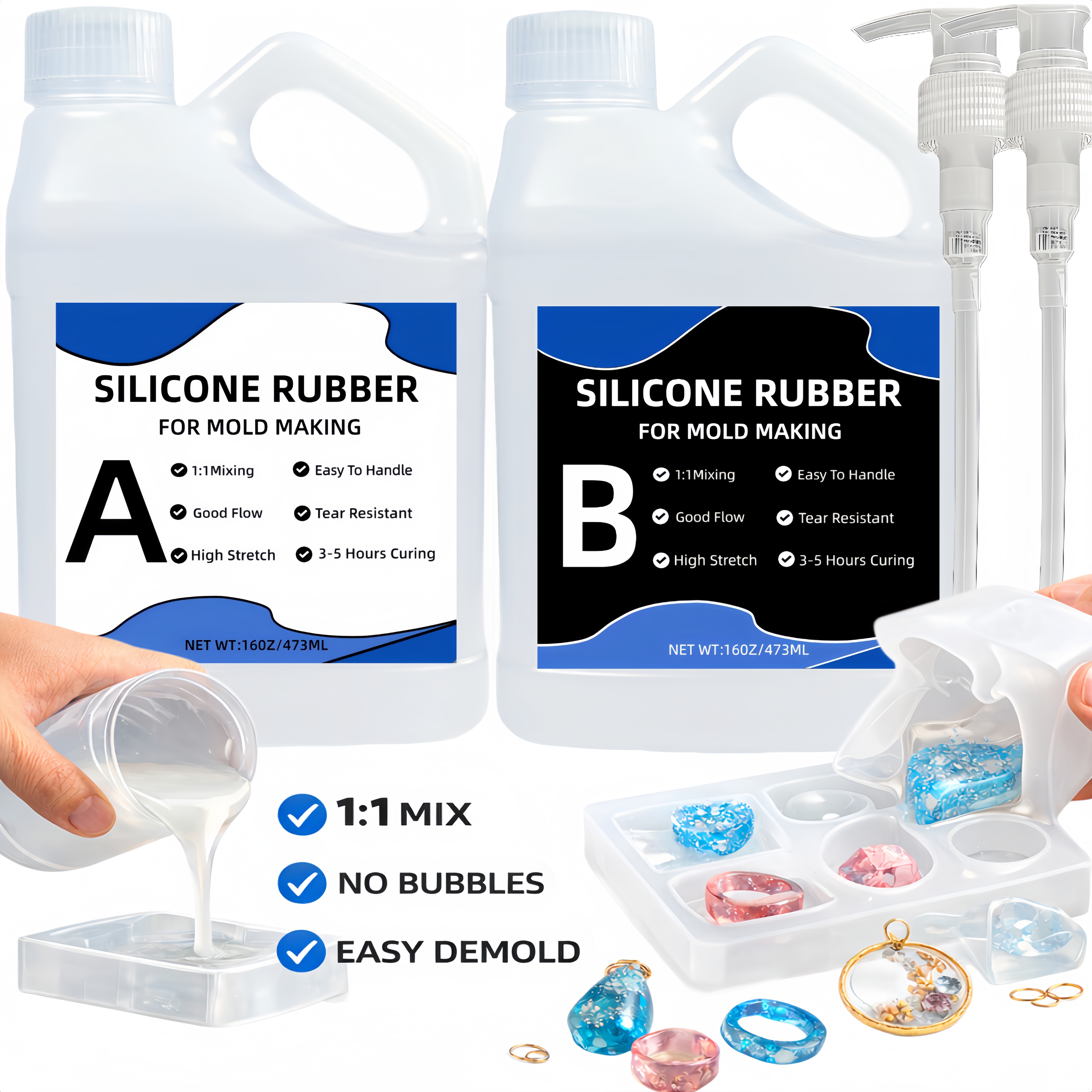 1:1 Translucent Liquid Silicon - Resin Kit Cast review and price