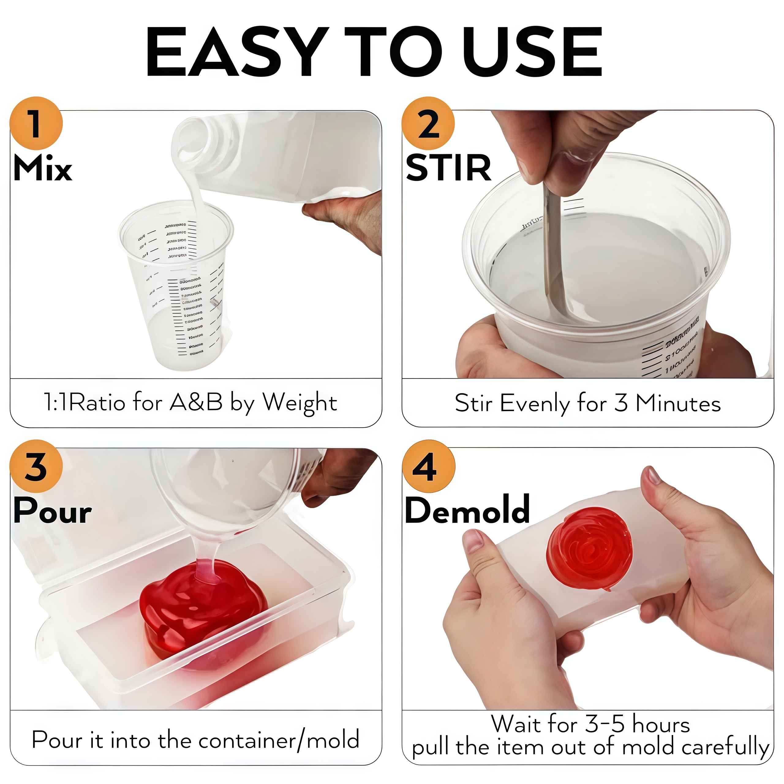 1:1 Translucent Liquid Silicon - Resin Kit Cast review and price