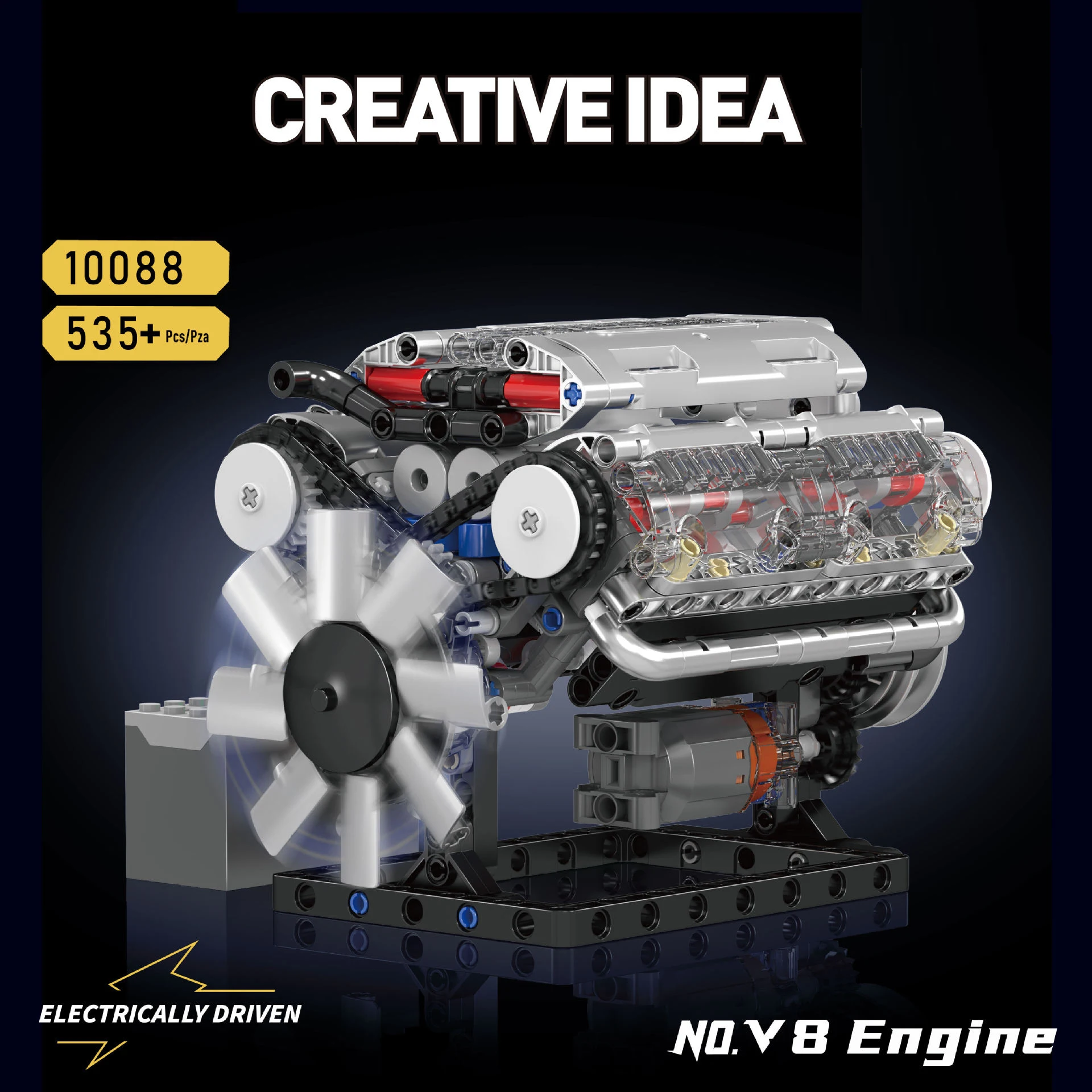 MOULD KING 10088 V8 Engine Bui - Model Kit V8 review and price