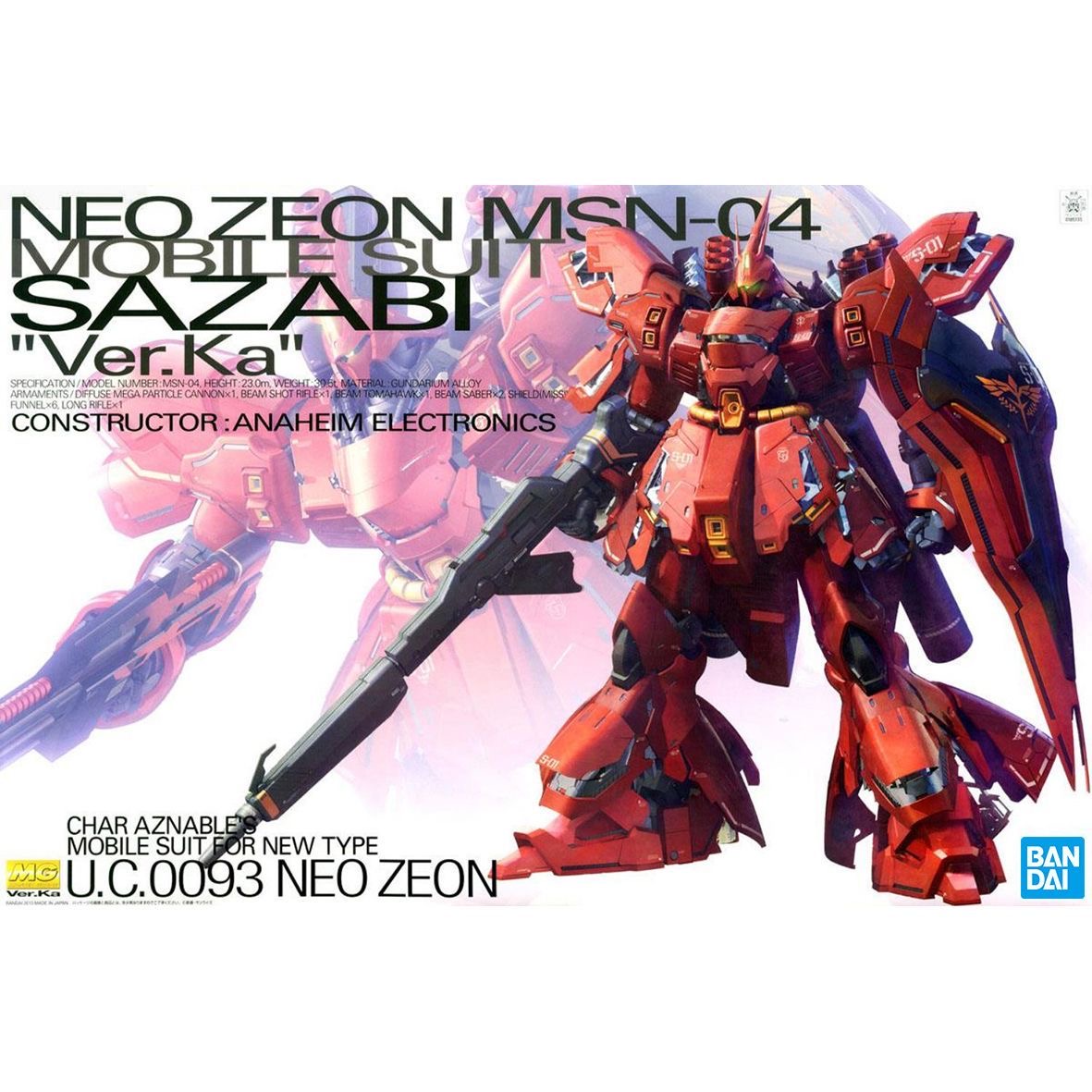 BANDAI SPIRITS MG 1/100 Char's - Model Kit Gundam Mg review and price