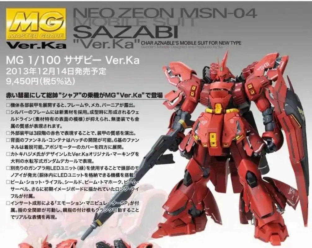 BANDAI SPIRITS MG 1/100 Char's - Model Kit Gundam Mg review and price