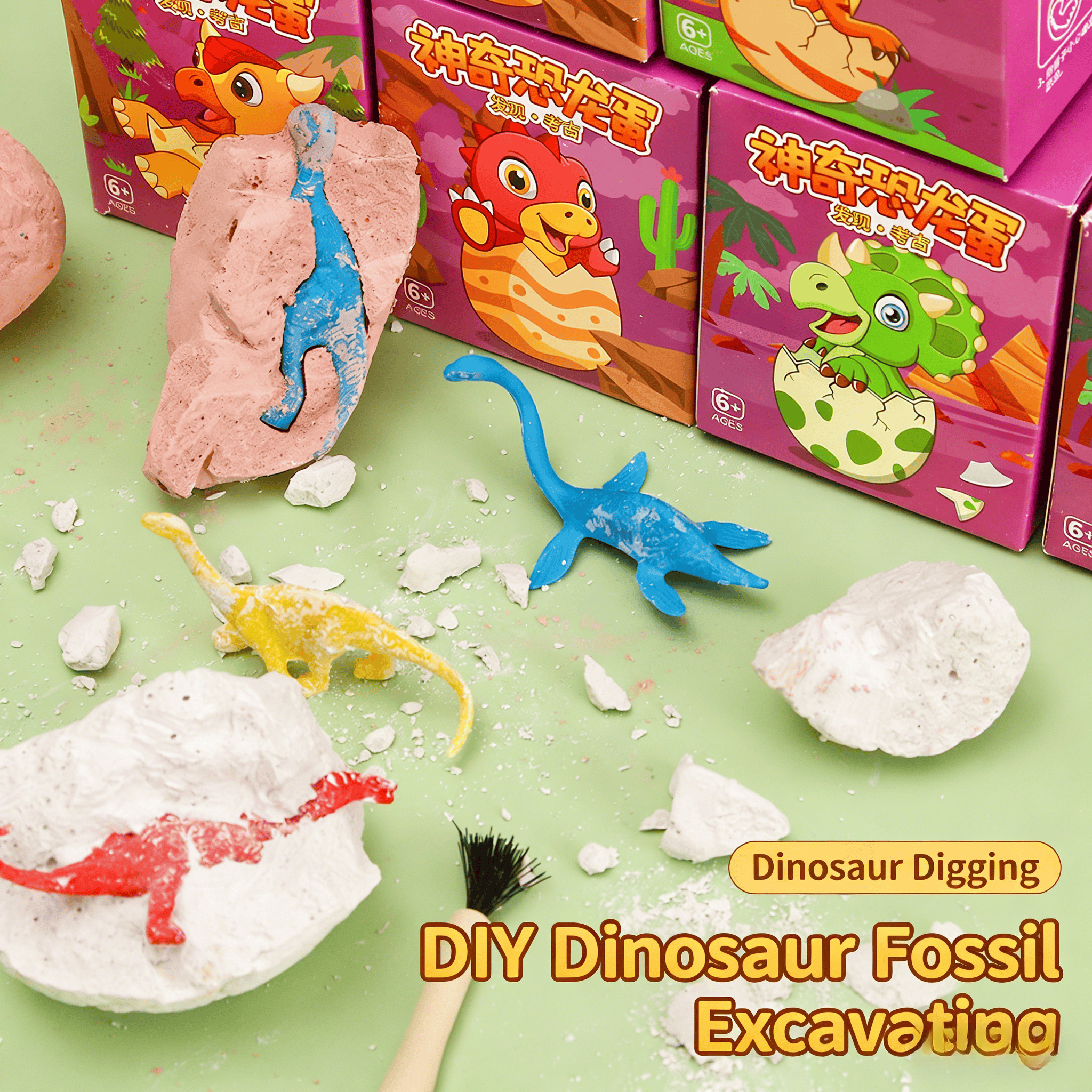 1/3/5pcs Educational Dinosaur  - Model Kit Excavator review and price