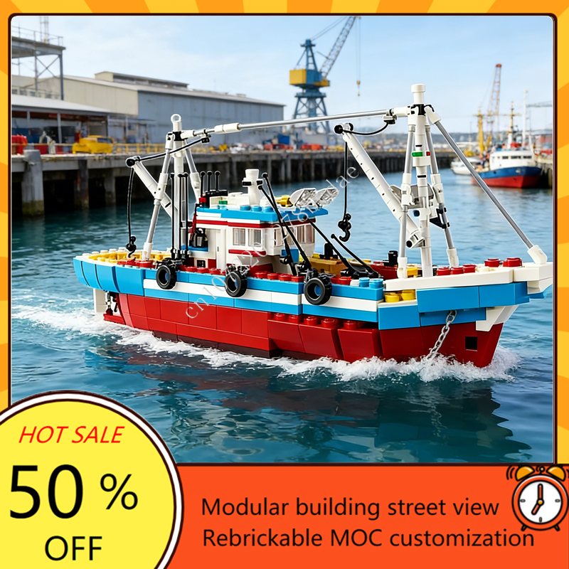 Custom 1600PCS Modular MOC-910 - Model Kit Ship review and price