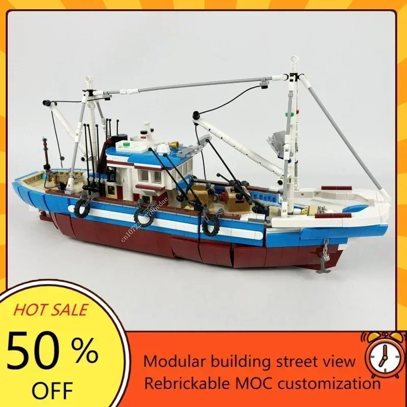 Custom 1600PCS Modular MOC-910 - Model Kit Ship review and price