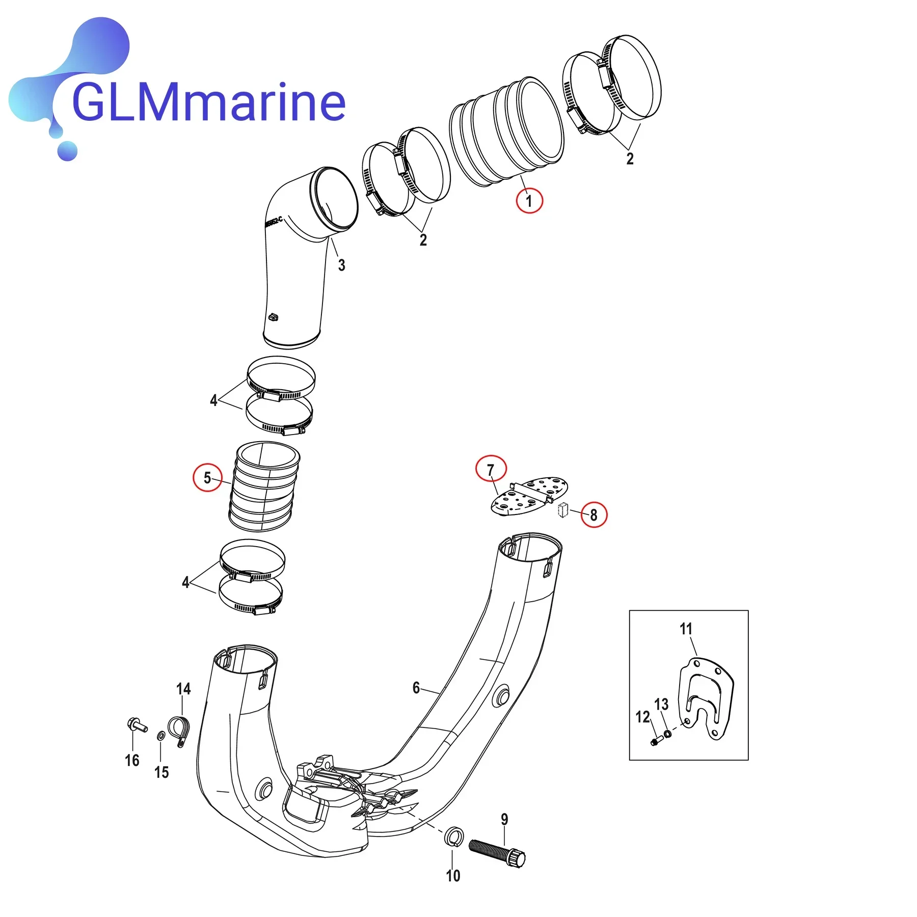 Y Pipe Exhaust Bellows Hose Ki - Model Kit V8 review and price