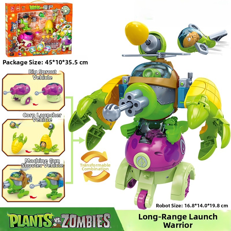Plants Vs Zombies 3-Way Transf - Model Kit Zombie Girl review and price
